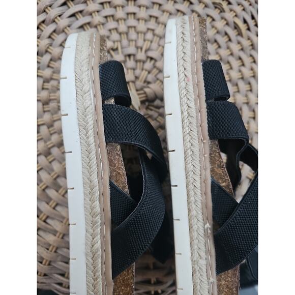 Madden Girl Lorra black espadrille flatform sandal Women’s 8.5 M - Picture 12 of 15